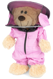 Bieno®Color Imker-Teddy mit Anzug "Flieder"