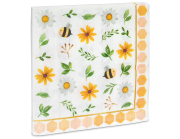 Bees and flowers" napkins
