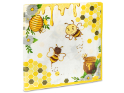 Napkins "Bee with honey &amp; honeycomb"