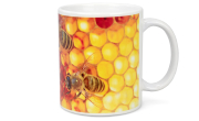 ApiSina® Tasse "Wabe mit Bienen groß"