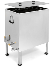 Fundgruben Dampfwachsschmelzer, Kantenansicht, Deckel schwebt