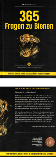 365 Fragen zu Bienen / Olaf Lüdemann & Martyna Walerowicz, Cover & Rückseite